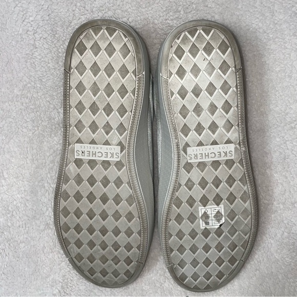 Skechers Plateau Vegan Chambray Lace Up Platform White Size 11 - Picture 12 of 14